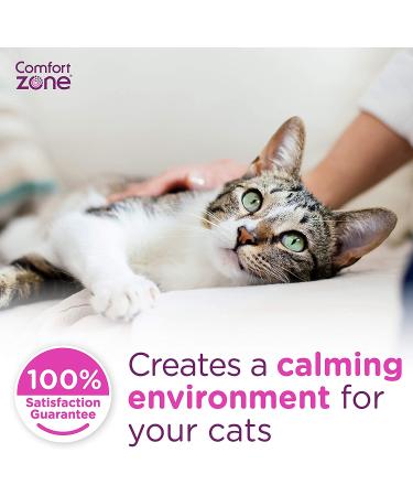 Comfort Zone Cat Calming Diffuser Kit + 6 Refills - Reduce Spraying & Scratching - Veterinarian Recommended - Value Pack for a Calm Home - Buy Online on GoSupps.com