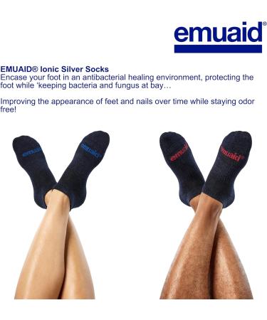 EMUAIDMAX Nail Fungus Ointment Bundle with Silver Ionic Socks - Maximum Strength Solution - Buy Online on GoSupps.com