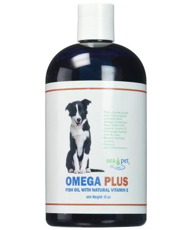 Sea Pet Omega Plus Fish Oil with Natural Vitamin E (16 oz)