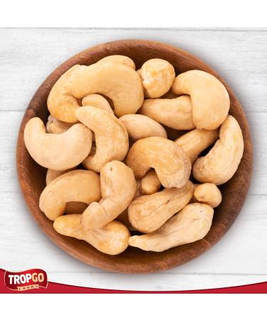 Tropgo Roasted Unsalted Cashews 180g Tub - Cashew Nuts in Resealable and Recyclable Tub - Wholesome Trail Mix with Fibre Protein and Essential Minerals - Healthy Snacks for All Ages - Buy Online on GoSupps.com