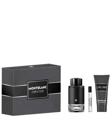 Mont Blanc Explorer by Mont Blanc for Men - 3 Pc Gift Set 3.3oz EDP Spray 7.5ml EDP Spray 3.3oz Shower Gel