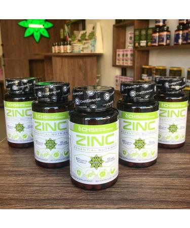 High Strength Zinc Citrate Capsules - 50mg x 80 (15mg Zinc) | Immune System Support | Cvetita Herbal - Buy Online on GoSupps.com
