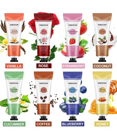 Travel Size Body Scrub 9-Pack: Exfoliating & Moisturizing Hand & Foot Care Set - Perfect Gift for Her - Buy Online on GoSupps.com