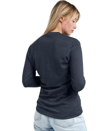 Merino.tech Merino Wool Base Layer Women | Lightweight Midweight Long Sleeve Thermal Shirt + Wool Socks Set | 100% Merino Wool | Dark Grey | Size Medium - Buy Online on GoSupps.com