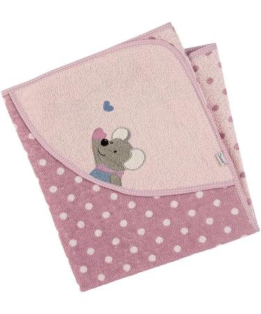 Buy Sterntaler Mabel Hooded Towel for Babies & Children - Embroidered Bath Towel (80x80 cm) - Cute Mouse Design in Pink - Perfect for Bath Time! - Buy Online on GoSupps.com
