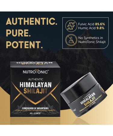 Pure Himalayan Shilajit Resin Third-Party Lab Tested Organic Shilajit for Men & Women 86% Fulvic Acid Wild Crafted at 17000 FT 40x Nano Filtered Immune Support Energy & Cognitive Performance 5g - Buy Online on GoSupps.com