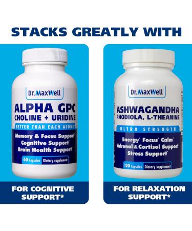 Dr. Maxwell Phosphatidylserine & Bacopa Monnieri Better Than Each Alone. Phosphatidylserine Supplement 300mg No Fillers Soy Free 2in1 120 Capsules. Memory Support - Buy Online on GoSupps.com