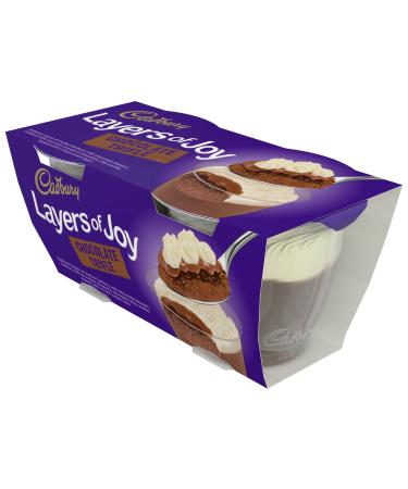 Cadbury Layers of Joy Chocolate Trifles Dessert 2 x 90g
