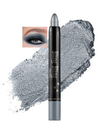Beliky Girl Glitter Eyeshadow Eyeshadow Eyeshadow Glitter Pen 15 Colors Glitter Eyeshadow Ultra Pigmented Eyeshadow Powder Grey Dazzling