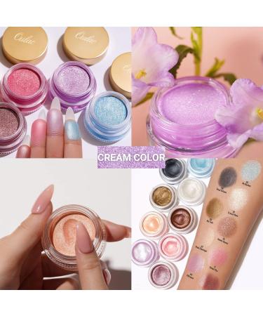Oulac Rose Gold Eyeshadow | High Pigment Waterproof Cream Shadow | Vegan Cruelty-Free Satin Metallic Finish | 12g | Durable & Non-Wrinkling Eye Makeup - Buy Online on GoSupps.com