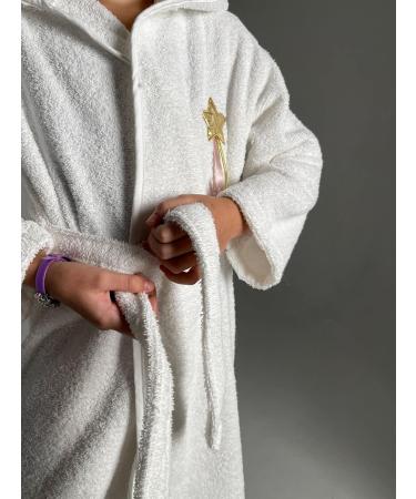 Ely Parker Unicorn Hooded Bathrobe for Kids | Super Soft Turkish Cotton Towel for Boys & Girls Ages 9-10 - Buy Online on GoSupps.com