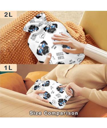 Naanle Funny Mops Dog Warm Water Bottle - 1L Heat Therapy for Pain Relief & Bedwarmer - Buy Online on GoSupps.com