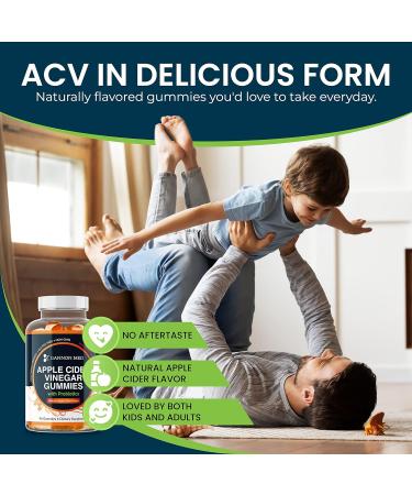 GANNON MED Apple Cider Vinegar Gummies 90ct - Probiotics Ginger & Turmeric for Clean Energy Boost - Supports Metabolism Digestion Detox - Natural ACV Supplement with The Mother - Buy Online on GoSupps.com