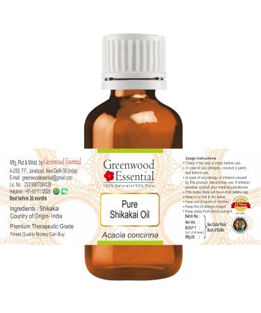 Greenwood Essential Pure Shikakai Oil - Therapeutic Grade 10ml | Natural Hair Care & Skin Benefits - Buy Online on GoSupps.com