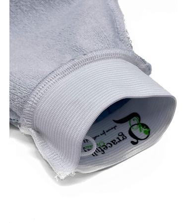 Moroccan Kessa Hammam Spa Scrubbing Glove - Original Two-Layered Design, Superior Quality (Apricot) - Buy Online on GoSupps.com