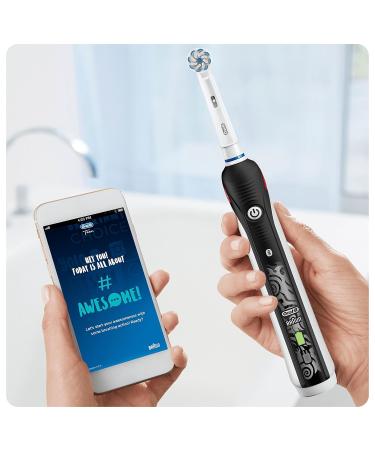 Oral-B Teen Electric Toothbrush - 3 Cleaning Modes Bluetooth App & Ortho-Care for Braces | Black & Brown - Buy Online on GoSupps.com
