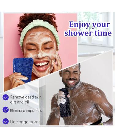 African Exfoliating Net Bath Sponge Set for Smooth Skin - 6 Pieces (Retro Color) - Buy Online on GoSupps.com