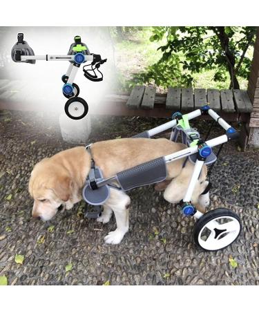 Dog Wheelchair Dog Wheelchair for Back Legs Aluminum Alloy Pet Wheelchair Lightweight Walk Tool Large/Medium Dog Cart Aids Wheelchair Portable Small