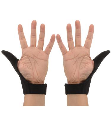 Adult Thumb Guard Habit Thumb Breaker Thumb Cover Thumb Glove to Help Stop Skin Picking Thumb Sucking and Hair Pulling (Black)