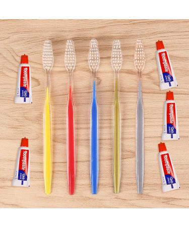 200pcs Disposable Toothbrushes with Toothpaste - Assorted Colors - Buy Online on GoSupps.com