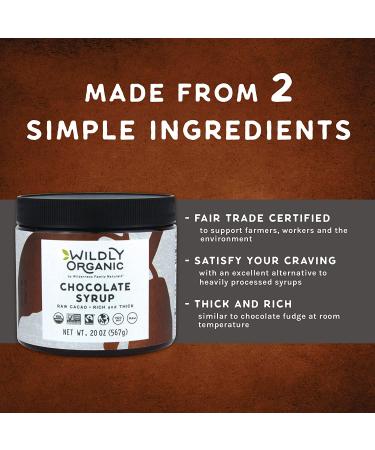 Wildly Organic Chocolate Syrup 20 oz - All-Natural, Sweet Treat for Desserts & Drinks - Buy Online on GoSupps.com