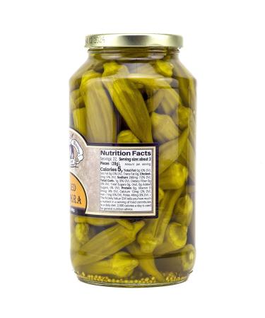 Amish Wedding Mild Pickled Okra 32 Ounces (Pack of 2) - Buy Online on GoSupps.com