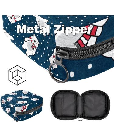 Womens Binding-Up Bags - Winter Bear Patterns | Tampon Storage & Zip Pockets | Multi-Functional Menstrual Bags - Buy Online on GoSupps.com