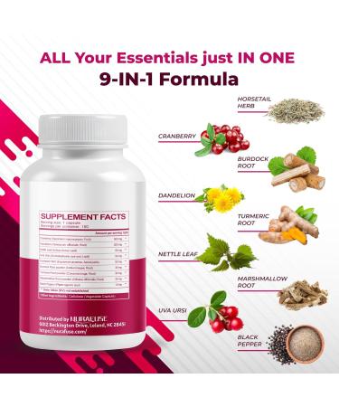 Kidney Cleanse Detox Cranberry Dandelion - Supports Kidney Function Promotes Detoxification- Made and Tested in The USA 150 count (pack of 1) - Buy Online on GoSupps.com