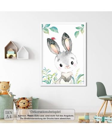 Lalelu Prints - Children's Room Decor | Forest Animals Poster Set of 6 (DIN A4 Unframed) - Buy Online on GoSupps.com