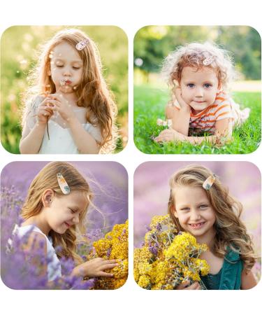 WLLHYF 16 Pieces Girls Toddler Floral Print Hair Clips Cloth Non-Slip Fabric Wrapped Metal Snap Hairpins Floral Design Hair Barrettes Accessories for Kids Baby Teens Girls Women - Buy Online on GoSupps.com