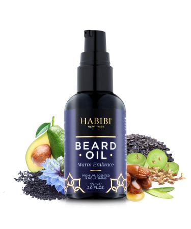 Warm Embrace Beard Oil 2.0 Fl. Oz - Nourishing Blend Scented Beard Oil For Men Beard Growth Oil. Made in USA Warm Embrace 2 Fl Oz (Pack of 1)