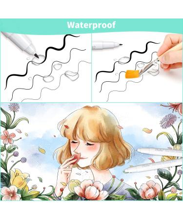 Ohuhu Fineliner Drawing Pens | 8 Sizes | Pigment Black Ink | Waterproof | Ideal for Writing, Drawing, Journaling, Sketching | Great for Anime, Manga, Watercolor | Artists & Beginners - Buy Online on GoSupps.com
