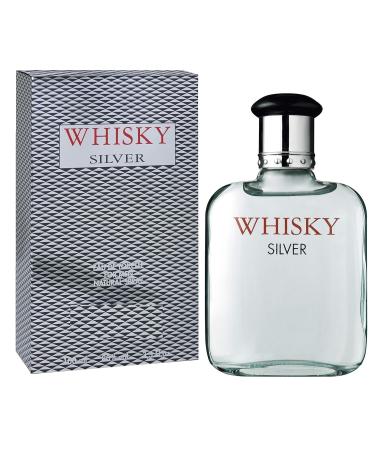 Whisky Silver Eau De Toilette Eau de Parfum Spray Long Lasting Fragrance Perfum For Men 100ml - Buy Online on GoSupps.com
