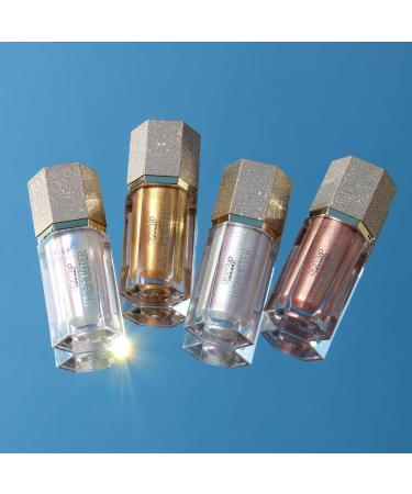 Glam'Up Paris Liquid Highlighter - Light Liquid Highlighter - Beauty Glow Highlight - Waterproof Highlighter for Face or Body - Cream Texture - Long-Lasting - No. 1 - Gold - Buy Online on GoSupps.com