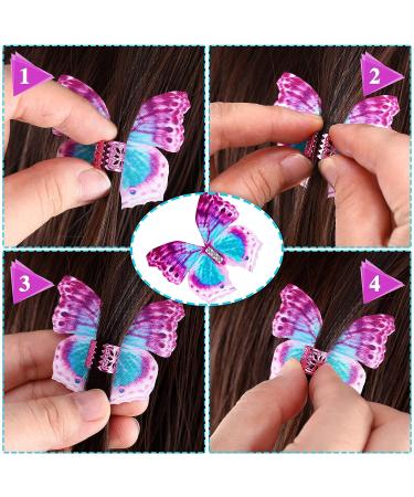 18-Piece 3D Butterfly Hair Clips with Diamond Crystal - Delicate Hair Accessories for Girls and Women - Perfect Birthday Gifts - Buy Online on GoSupps.com