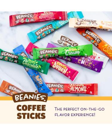Beanies Flavoured Coffee 100 Mix Flavoured Coffee Stick Stash Tin 571.999999999999 g - Buy Online on GoSupps.com