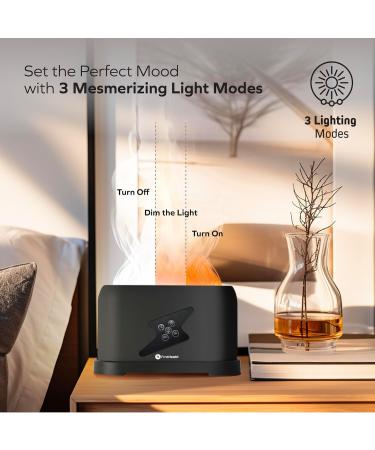 First Health Virtual Flame Diffuser - Aromatherapy & Humidifier with Timer Remote Control & 3 Lighting Modes - Ideal Essential Oil Diffuser for Home - Buy Online on GoSupps.com