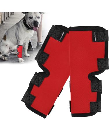 Dog Leg Protector Flexible Dog Leg Support Brace for Pet Dog (L) L Red - Buy Online on GoSupps.com