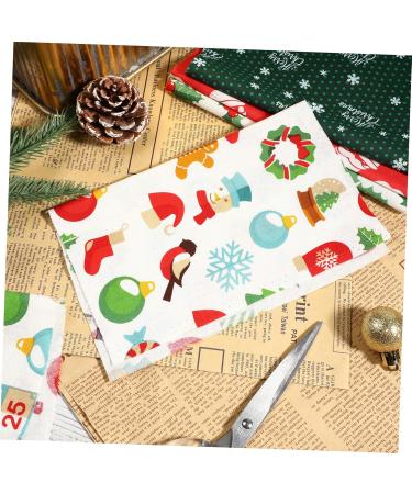Operitacx Sewing Fabric Squares 20pcs Christmas Cloth Set Christmas Sewing Quilt Christmas Supply European and American Material - Buy Online on GoSupps.com