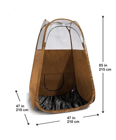 Shop Spray Tan Tent (Bronze) - Professional Pop-Up Booth Easy Setup No Logo Perfect for Sunless Tanning & Airbrush Art - Buy Online on GoSupps.com