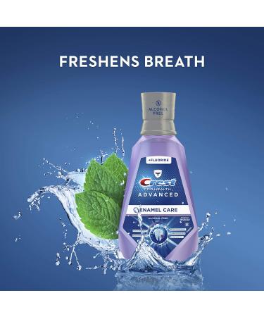 Crest Pro Health Advanced Enamel Care Mouthwash 16.9 oz - Alcohol Free, Fluoride Formula - Buy Online on GoSupps.com