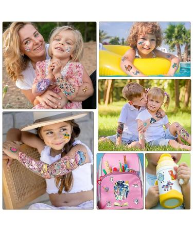 Kids Full Arm Temporary Tattoo Set - 52 Sheets, Waterproof & Realistic Designs for Children's Day Gift - Astronaut, Dinosaur, Shark, Unicorn, Butterfly Themes for Boys and Girls - Buy Online on GoSupps.com