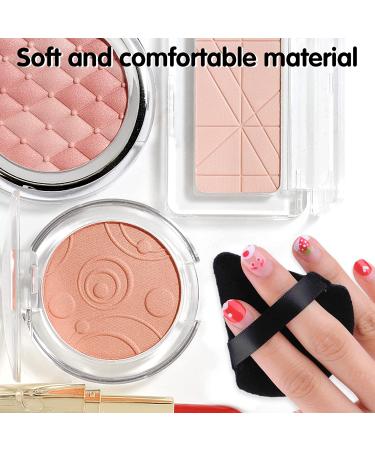 Sibba 12Pcs Triangle Shape Face Makeup Puff Set for Loose Powder - Soft Cosmetic Sponge for Wet and Dry Application - Large Body Cotton Cushion Puffs (Black/White/Pink) - Buy Online on GoSupps.com