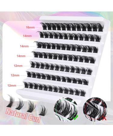 ALICE E DIY Lash Extension Kit: Wispy Cluster Lashes 12-16MM for a Natural Look - Strong Hold Glue for Sexy Eyelash Extensions - Buy Online on GoSupps.com