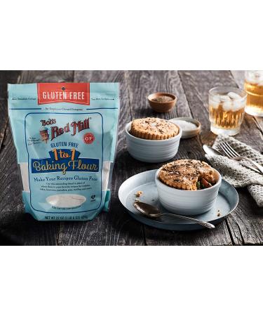 Bob's Red Mill Gluten Free 1-to-1 Baking Flour - 22oz Pack of 4 | 5.48lbs Total - Buy Online on GoSupps.com