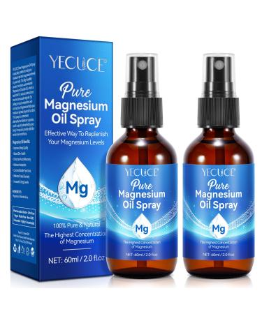 NVXNMSD Magnesium Oil Spray - Pure Magnesium - Spray Magnesium for Feet & Sleep (4.04 Fl Oz) Blue
