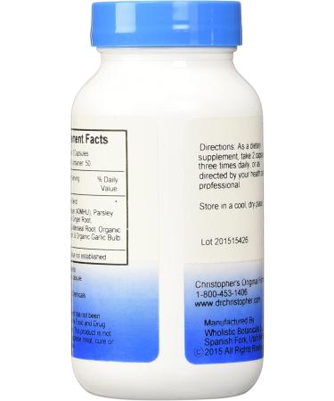 Christopher's Original Formulas Blood Circulation Formula 475mg - 100 Vegetarian Capsules - Buy Online on GoSupps.com
