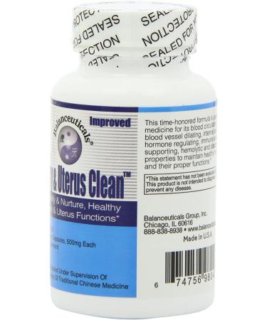 Balanceuticals Ovary & Uterus Clean Capsules - 500mg, 60 Count Dietary Supplement - Buy Online on GoSupps.com