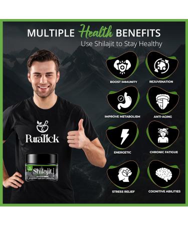 Purified Himalayan Shilajit Resin 30g - 100% Natural & Organic | Rich in Fulvic & Humic Acid, 85+ Minerals | Energy & Immunity Booster - Buy Online on GoSupps.com