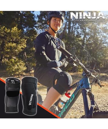 Ninja MTB Hooligan Knee Pad - Heavy Duty Protection for Mountain Bike and BMX Riders - Unisex, Medium Size - Buy Online on GoSupps.com